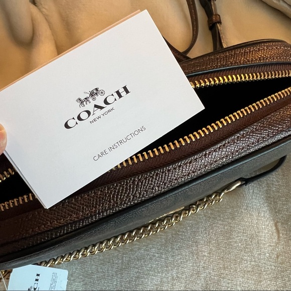 Coach Leopard F35083 Isla Chain Crossbody Signature - Picture 14 of 16